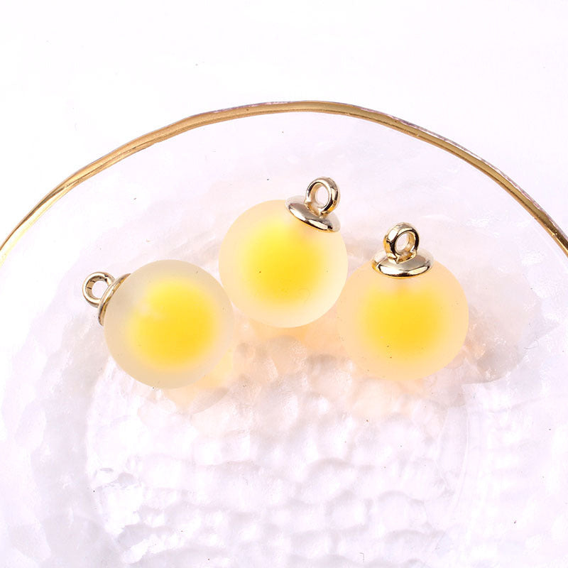 Bola de vidrio de imitación de 30 piezas al por mayor cuentas coloridas cuentas de cuentas medianas.